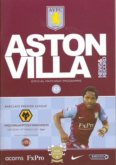 Aston Villa FC v Wolverhampton Wanderers FC